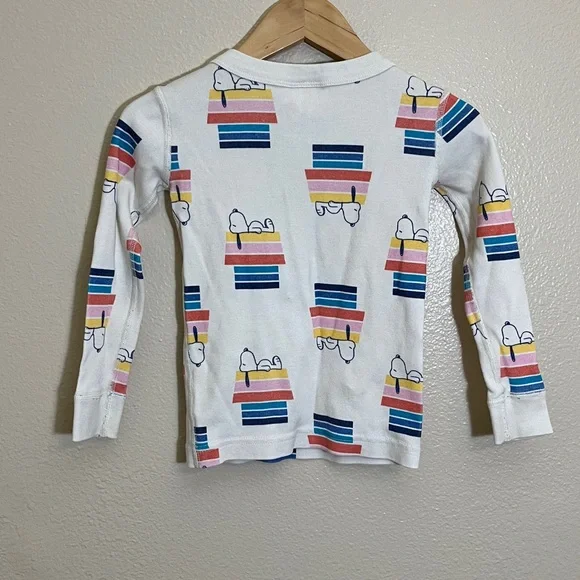 Hanna Andersson Peanuts Snoopy Organic Cotton Pajama Set - Picture 4 of 8